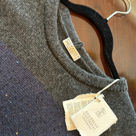 Brunello Cucinelli sequined Cashmere sweater - Picture 3 of 7